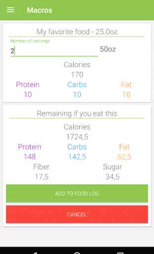 Calorie Counter - Macros 3