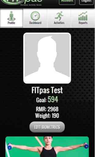 FITpas Personal Activity Score 3
