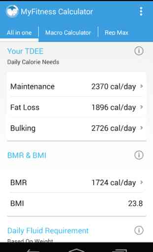 MyFitness BMI Calculator IIFYM 4