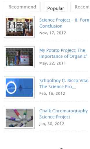 Science Project Videos 1