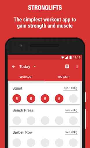StrongLifts 5x5 Workout 1