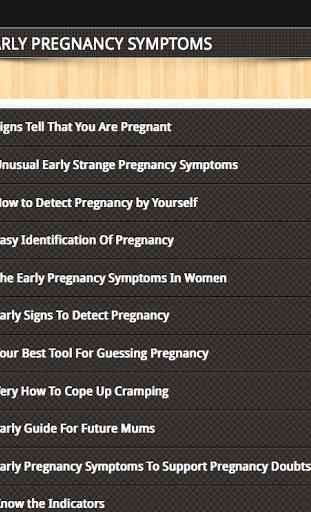 Symptôme grossesse Guide rapid 3