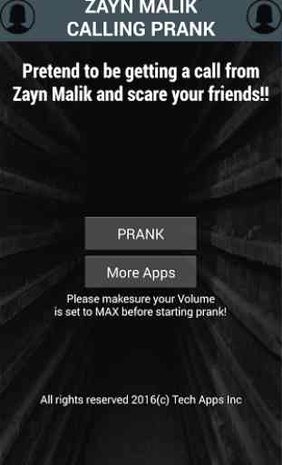 Zayn Malik Calling Scare Prank 4