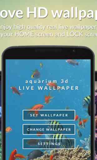 Aquarium 3D Video Wallpaper 3
