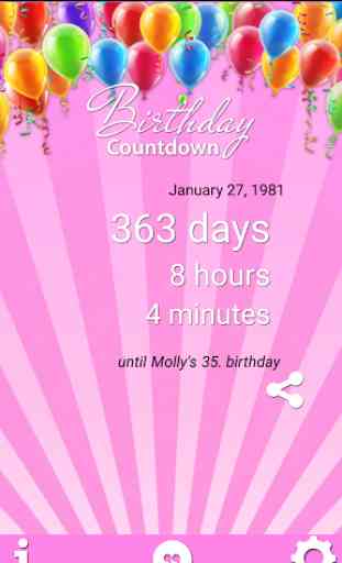 Birthday Countdown 3