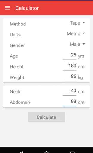 Body Fat Calculator 1