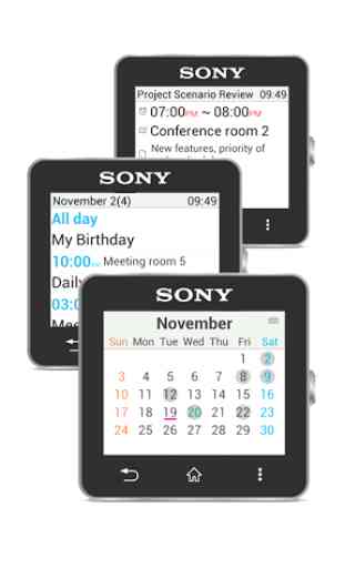 Calendar for SmartWatch 2 4