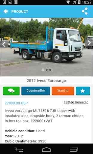 Camions d'occasion 1