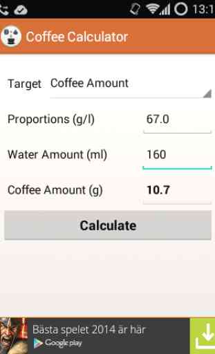 Coffee Calculator 1