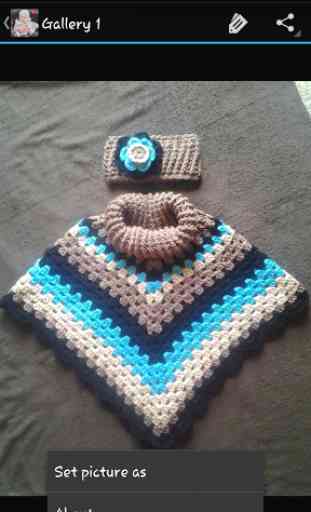 Crochet Pattern Baby Poncho 2