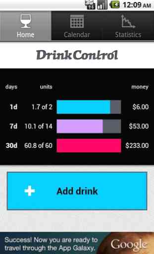 DrinkControl - alcohol tracker 1