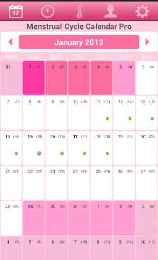 Menstrual Cycle Calendar Free 1