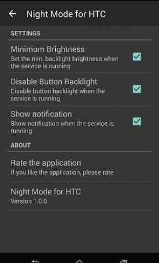 Night Mode for HTC 3
