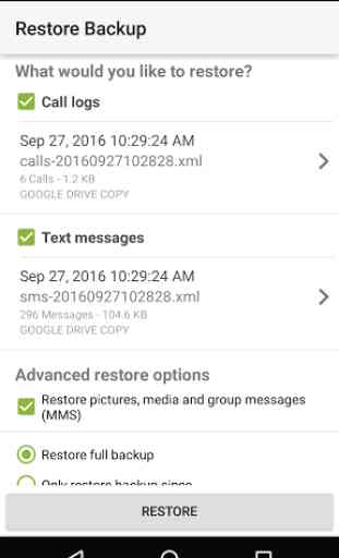SMS Backup & Restore 4