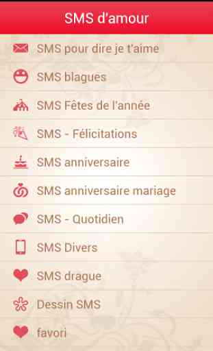 SMS D'amour 1