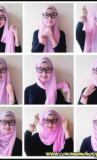 Tutorial Hijab Segi Empat 3