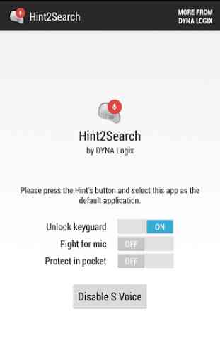 Hint2Search Headset Google Now 1
