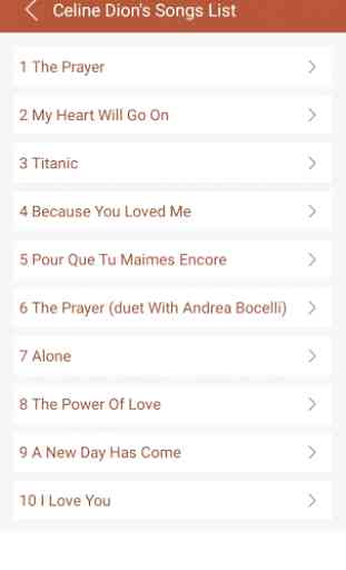 Hit Celine Dion's Songs Lyrics 2