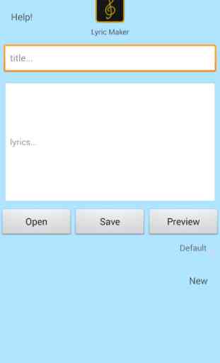 Lyric Maker (Write Songs) 1