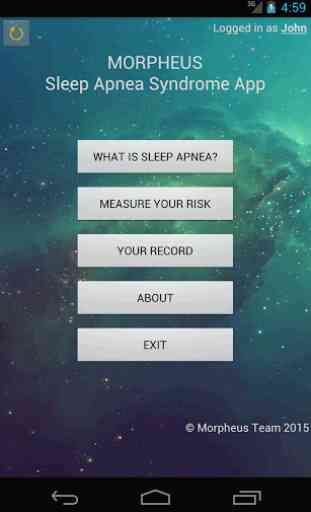 Morpheus: Sleep Apnea Syndrome 1