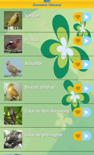 Top Sonneries Oiseaux 2 2