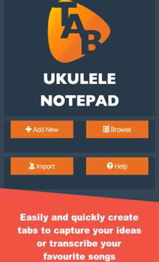 Ukulele Notepad - Tab Editor 1