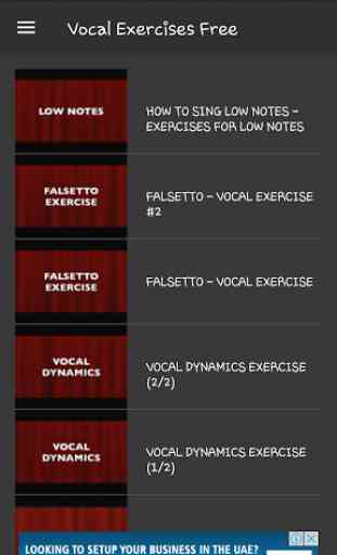 Vocal Exercises FREE 1