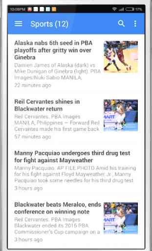 Inquirer News RSS Reader 4