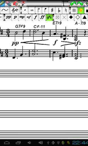 Music Score Pad-Free Notation 3