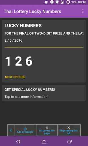 Thai Lottery Lucky Numbers 1