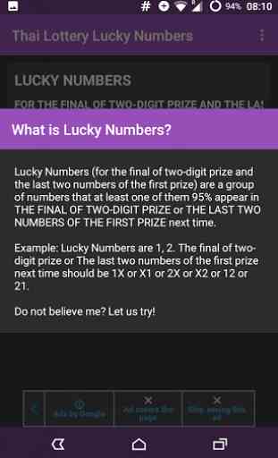 Thai Lottery Lucky Numbers 3