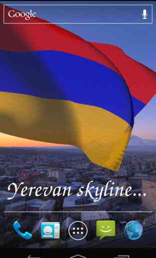 3D Armenia Flag Live Wallpaper 3