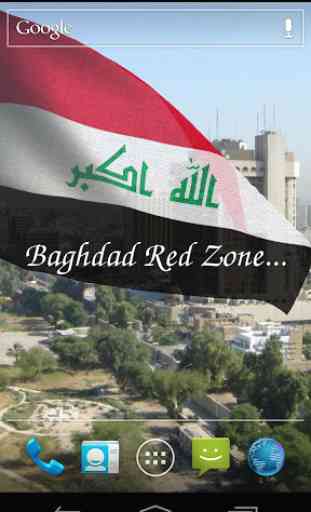 3D Iraq Flag Live Wallpaper 2