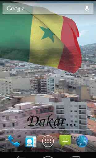 3D Senegal Flag Live Wallpaper 2