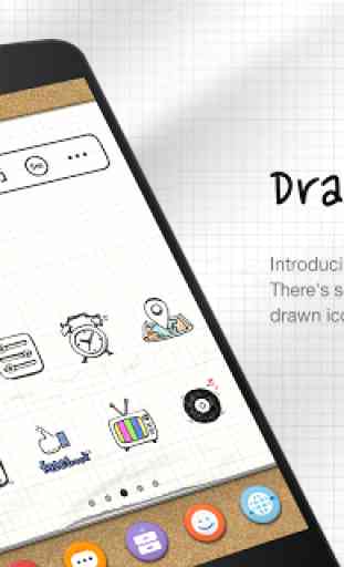 DrawingNote LINELauncher theme 2