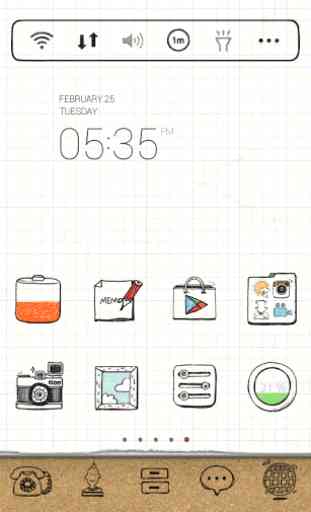 DrawingNote LINELauncher theme 4