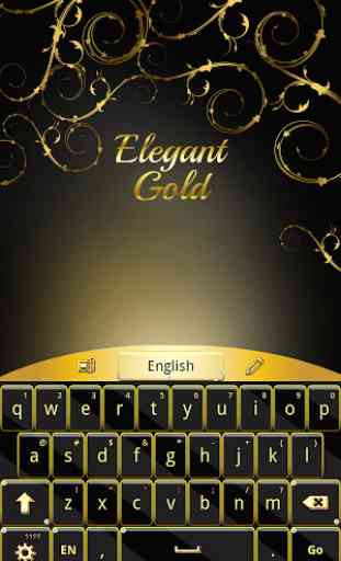 Elegant Gold Keyboard 1