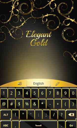 Elegant Gold Keyboard 2