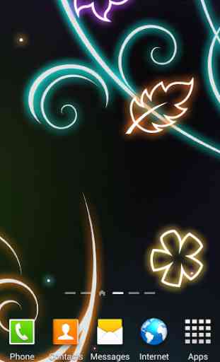 Glowing Flowers Live Wallpaper 3