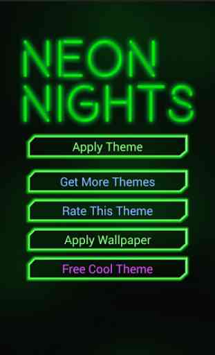 GO Keyboard Green Neon Theme 1