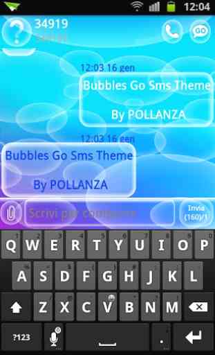 GO SMS Bulles Theme 3