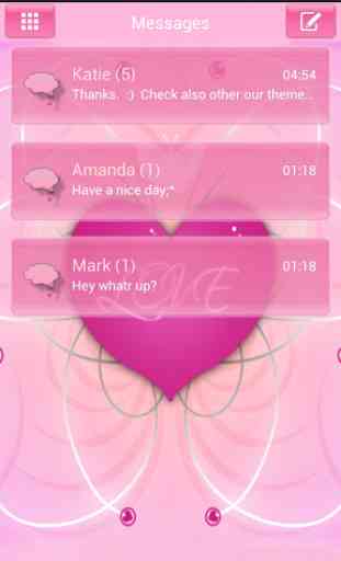 Romantique Theme GO SMS Pro 1