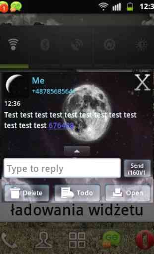 Lune de nuit GO SMS Theme 4
