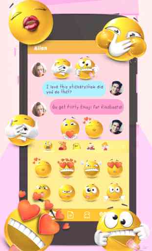 Kika Flirty Emoji Sticker Gif 2