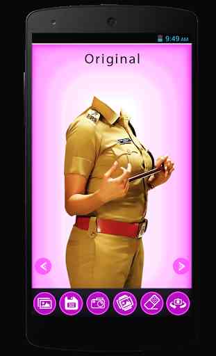 Lady Police Uniform Photo Suit 1