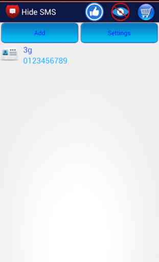Masquer SMS, Message Privé 1