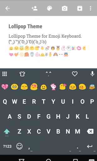 Material Dark Emoji Keyboard 1
