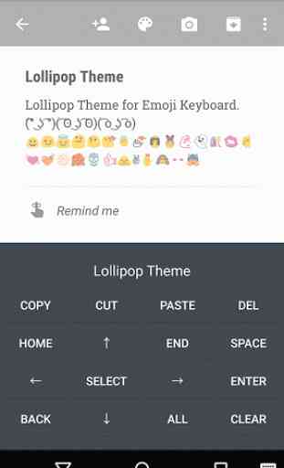 Material Dark Emoji Keyboard 3