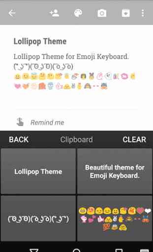 Material Dark Emoji Keyboard 4