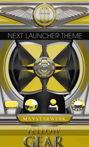 Next Launcher Theme Yellow G 1